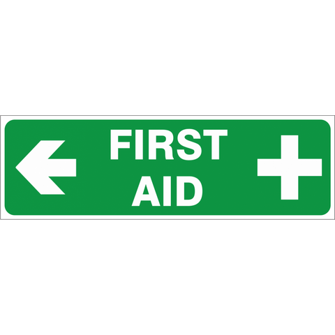 First Aid - ( Left ) safety sign