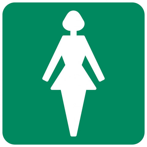 Ladies Toilet safety sign