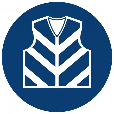 Reflective Jacket Shall Be Worn safety sign