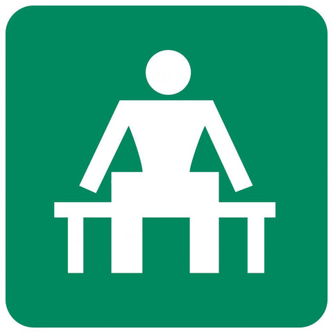 Waiting Place safety sign