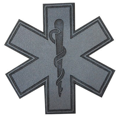 Large Iron on Reflective Star of Life