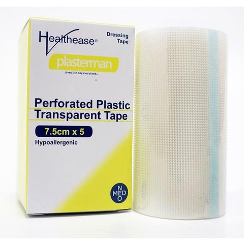Perforated Plastic Transparent Tape 75mm x 5m