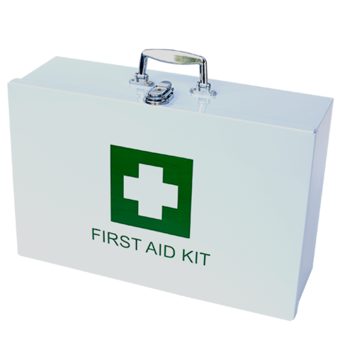 Empty Metal First Aid Box Only