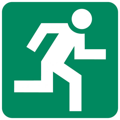 Running Man (Right) safety sign