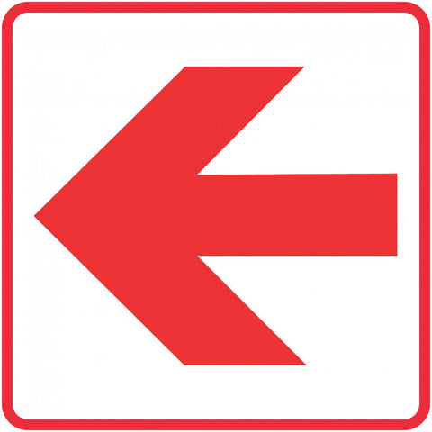 Red Arrow - Location of Fire Fighting equipment safety sign