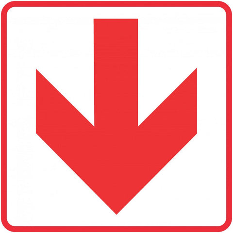 Red Arrow - Location of Fire Fighting equipment safety sign