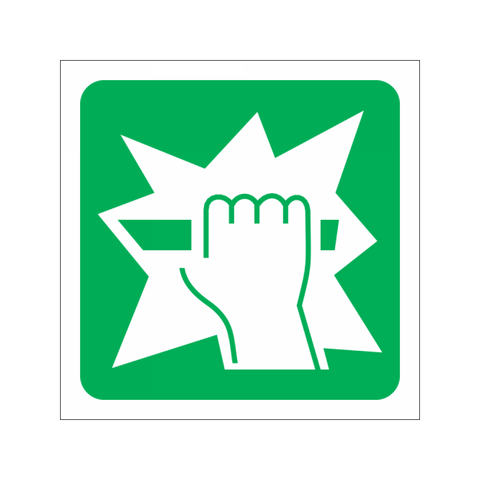 Break Glass for Key Safety Signs