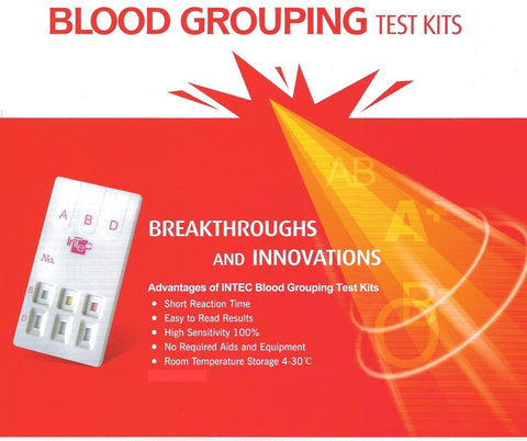 Blood Group Test Kit (Blood Type) - ABO & RHD (Combined)