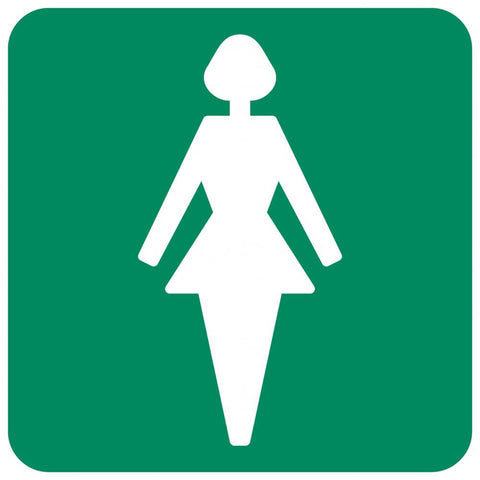 Ladies Toilet safety sign