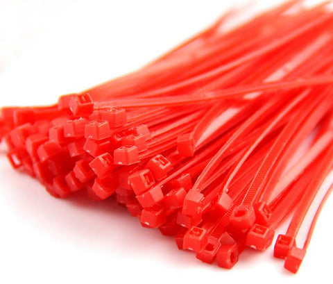 Red Cable Ties (100/Packet)