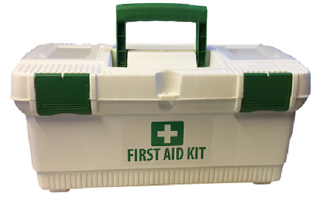 Large Comprehensive First Aid Kit in White Plastic Case